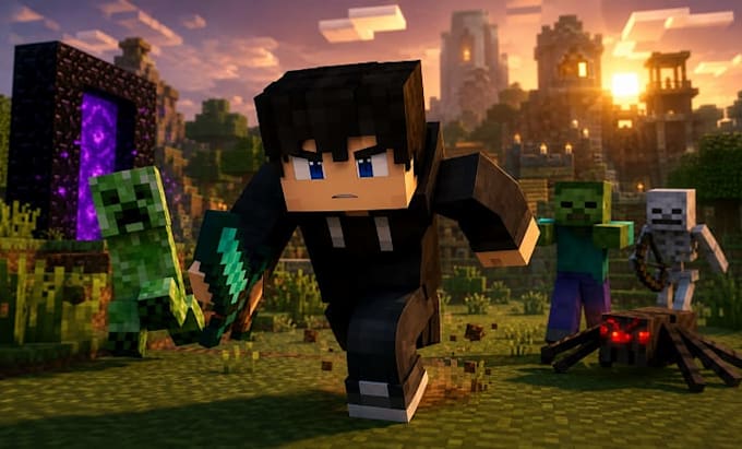 create professional minecraft animation videos