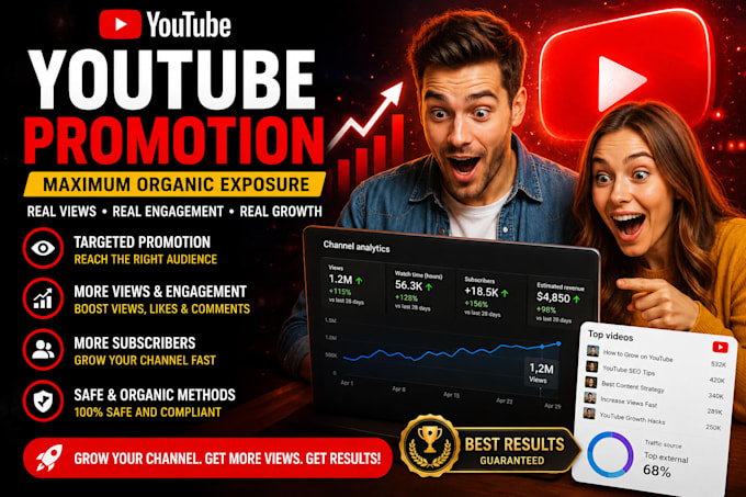 provide professional youtube promotion services designed