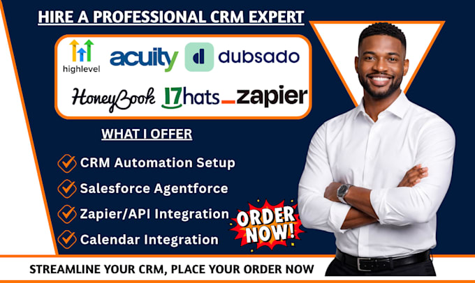 setup gohighlevel acuity scheduling dubsado honeybook 17hats zapier integration