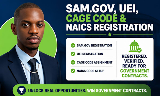 do sam gov, uei, cage code, and naics registration