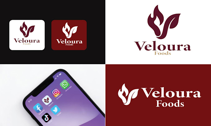 design a modern minimalist logo with a unique brand mark