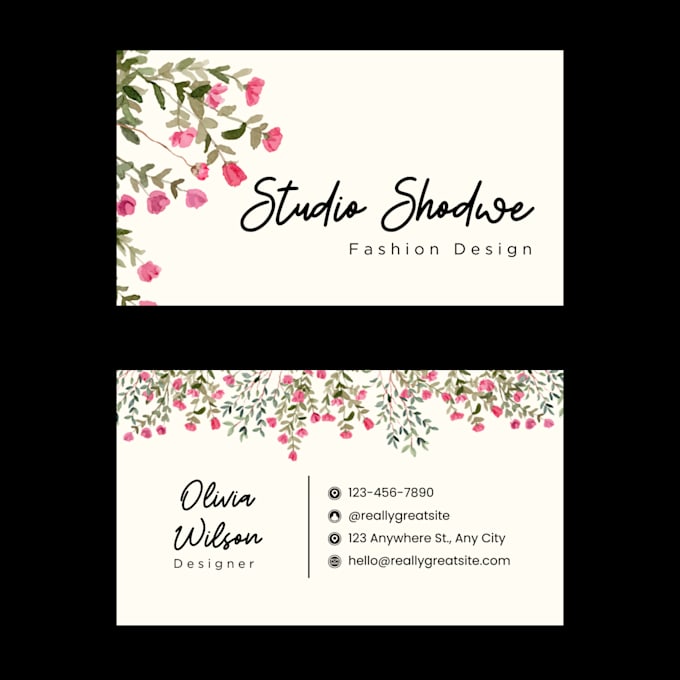 design professional and modern business cards