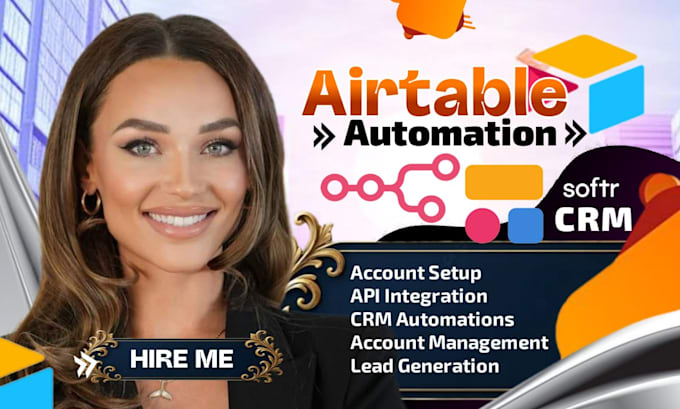 be airtable expert for airtable automation, airtable database, n8n, softr webapp
