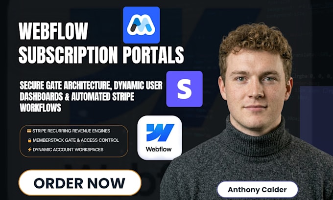 build webflow membership website with memberstack and stripe integration