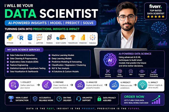 do ai machine learning, deep learning, data science solutions with python