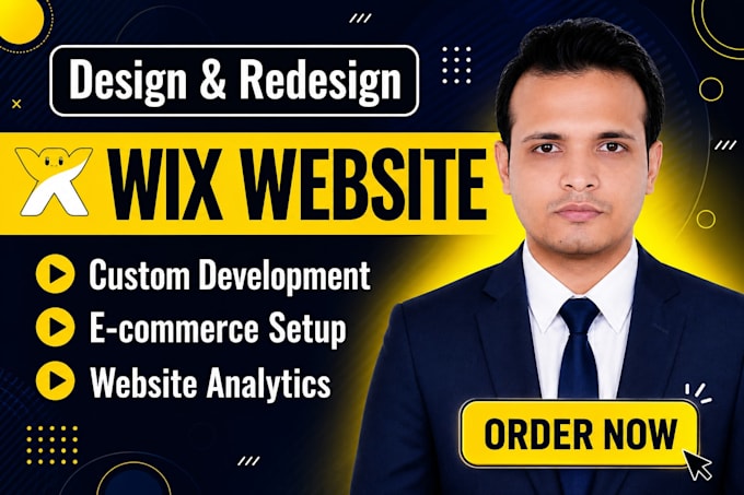 build wix website, design wix or redesign wix website