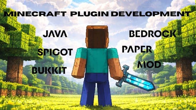 develop your minecraft plugin , java, spigot, bedrock, paper, bukkit mod plugin