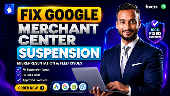 fix google shopping misrepresentation issues , approval gmc suspension errors