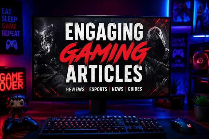 write engaging gaming articles,reviews,and esports content