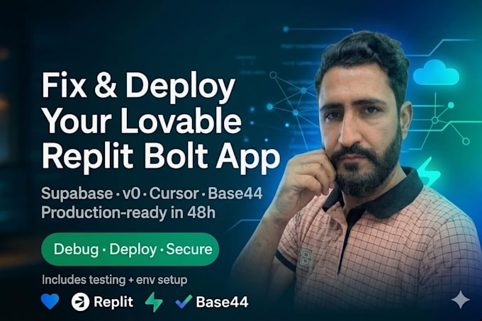 fix and deploy your lovable, bolt new, replit, vibe code app