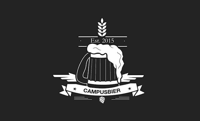 create a fresh logo for a new student craft brewery