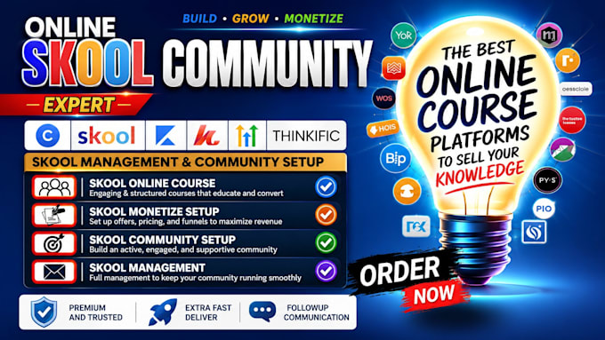 online course content, skool online course creation, manage skool community