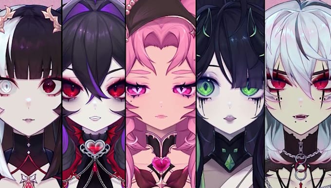 draw and rigg live2d model, live2d rigging, anime vtuber model vtuber rigging