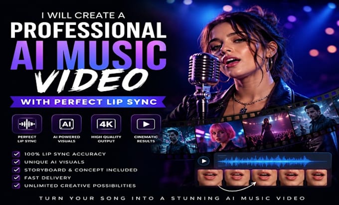 create a professional ai music video with perfect lip sync