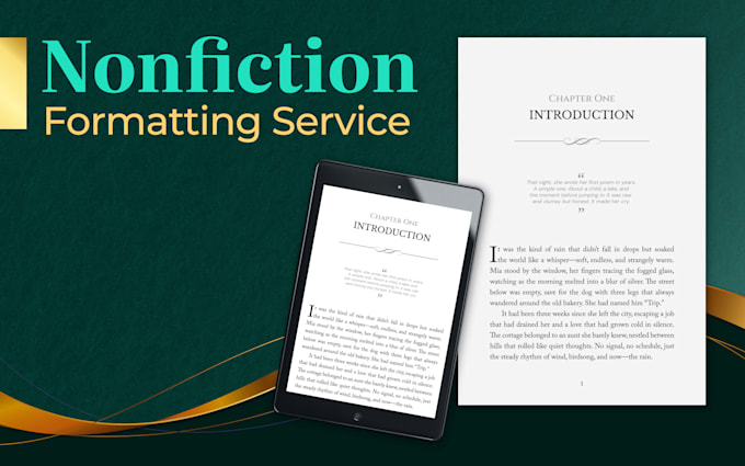 nonfiction book formatting for KDP paperback and ebook