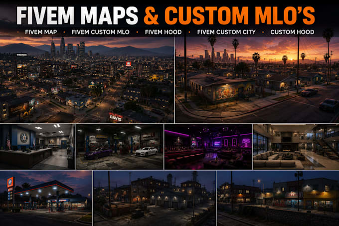 make fivem custom map fivem custom mlo fivem hood fivem custom city custom hood