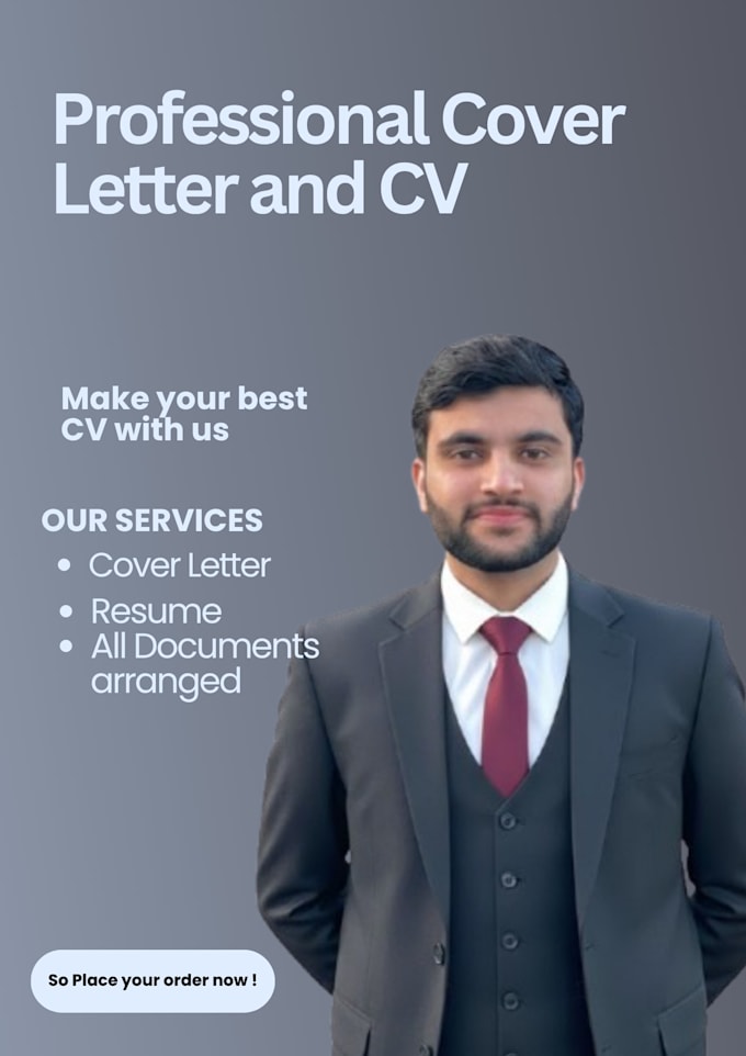 professional CV and cover letter
