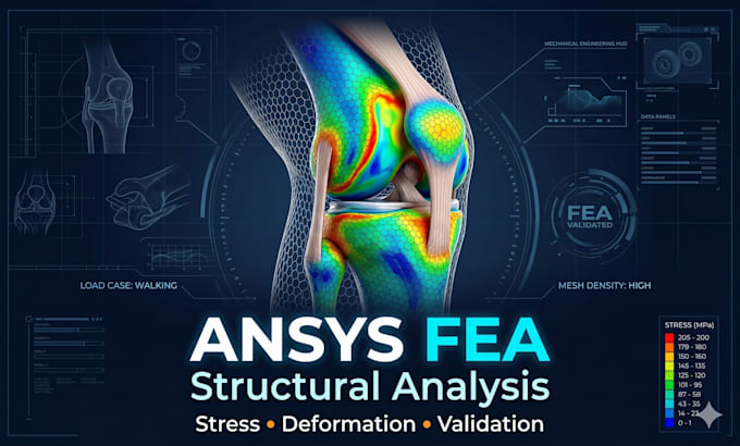 perform stress analysis and biomechanical behavior in ansys