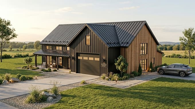 create professional barndominium 2d architectural drawing set for builders