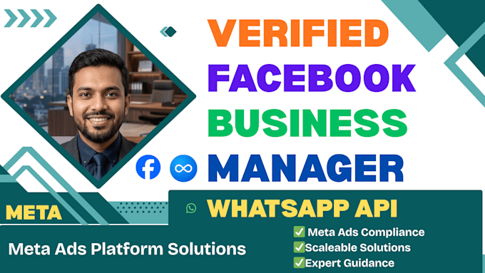 set up whatsapp cloud API, meta business manager and business verification