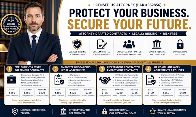 prepare a legally binding independent contractor agreement