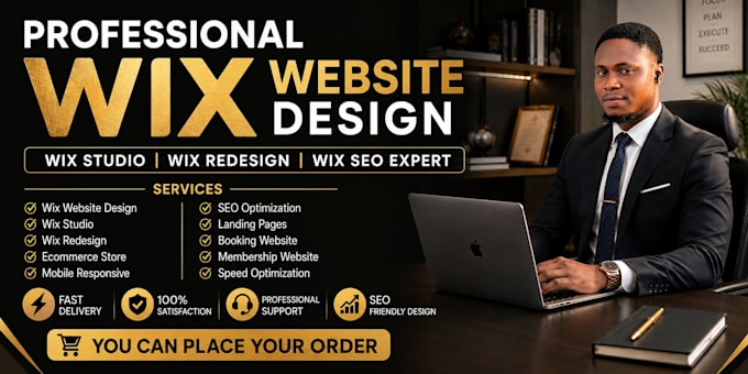 design wix studio website with responsive layout