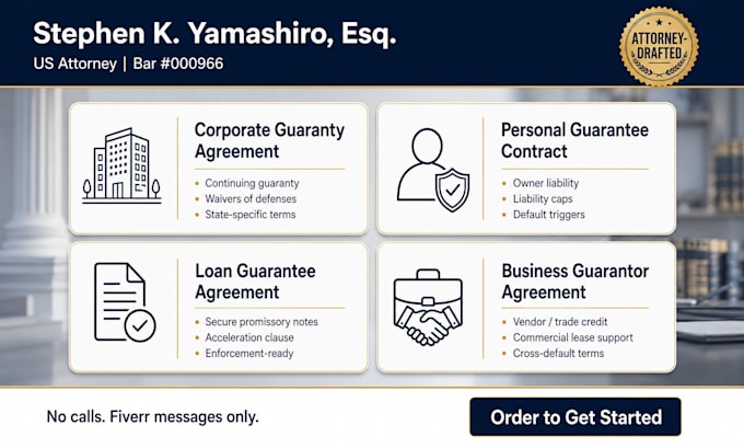 prepare a legally binding personal guarantee contract for corporate debt
