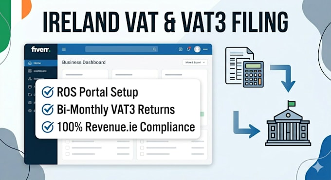 do ireland vat registration and vat3 return filing support