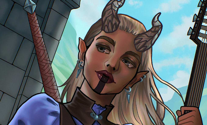 draw your dnd, pathfinder or tabletop rpg fantasy character