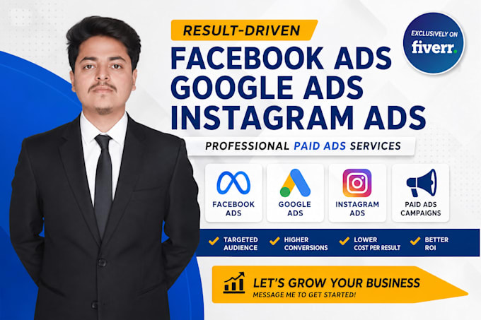 paid facebook ads, google ads