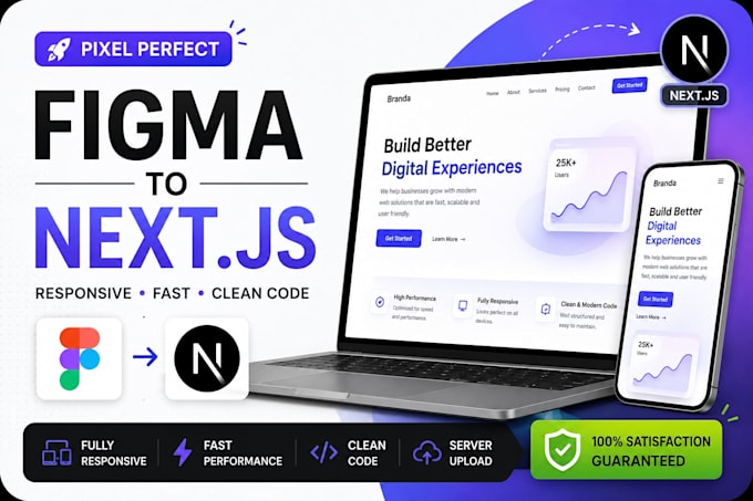 convert figma to next js website