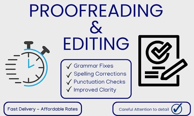 proofread your documents for grammar, spelling, and clarity