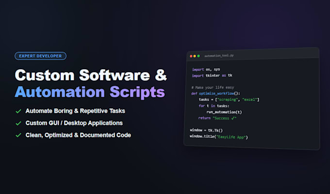 develop custom software for your needs