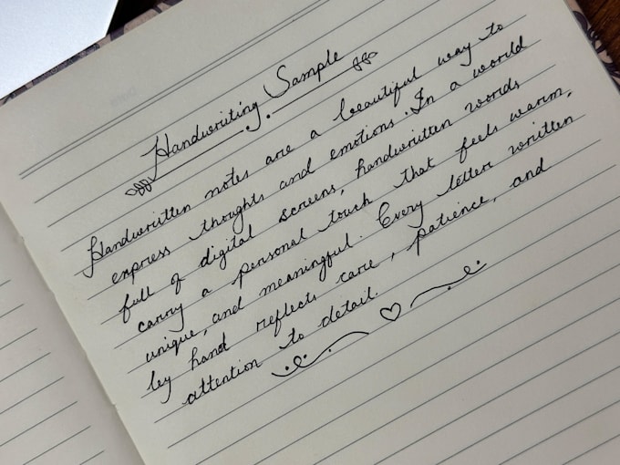 write beautiful handwritten notes and messages
