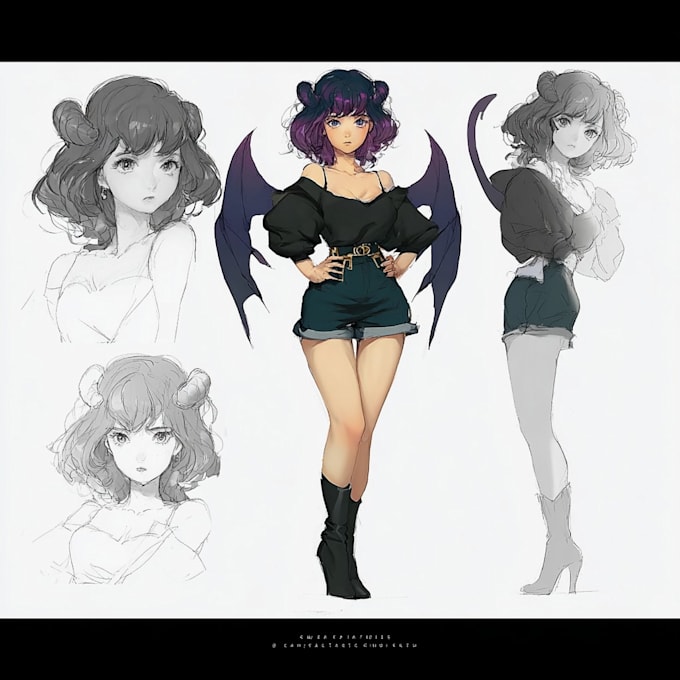 create 3d character model for 3d vtuber, vrchat, rigging