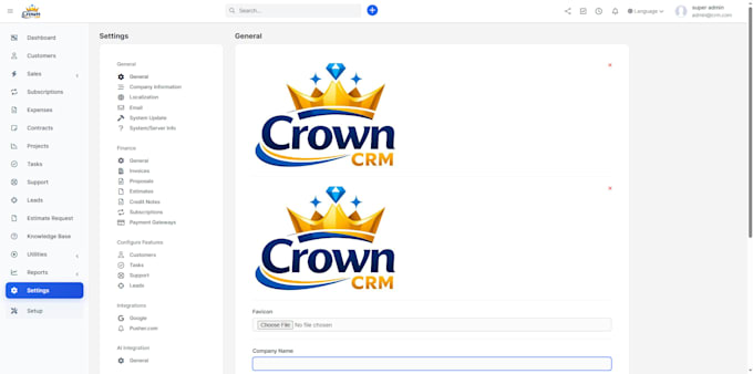 build a custom CRM, admin panel, and business management system