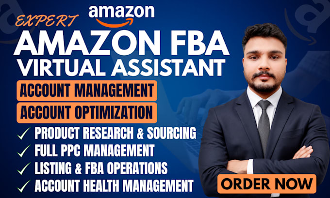 be your expert amazon fba virtual assistant for private label, amazon va