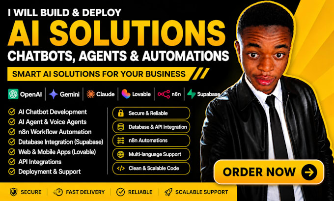 do lovable ai n8n ai agent voice agent chatbot ai mobile app workflow automation