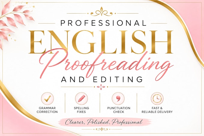 proofread and correct your english grammar