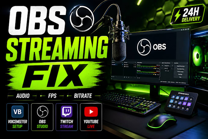 professionally setup and optimize obs studio for streaming