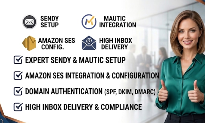 setup sendy amazon ses or mautic for bulk email campaign and high inbox delivery