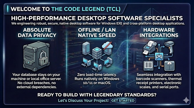 develop custom desktop software and windows applications