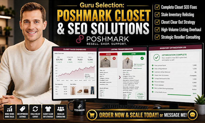 do deep poshmark closet optimization relisting or seo fixes