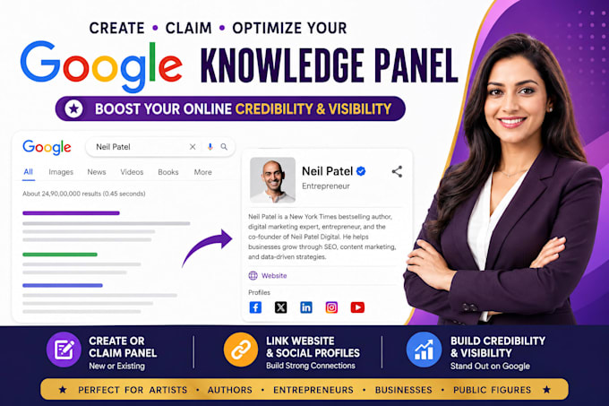 create verified google knowledgepanel for personal, company and brands