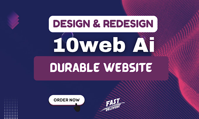 build 10web ai website, 10web wordpress website, durable, landing page, seo