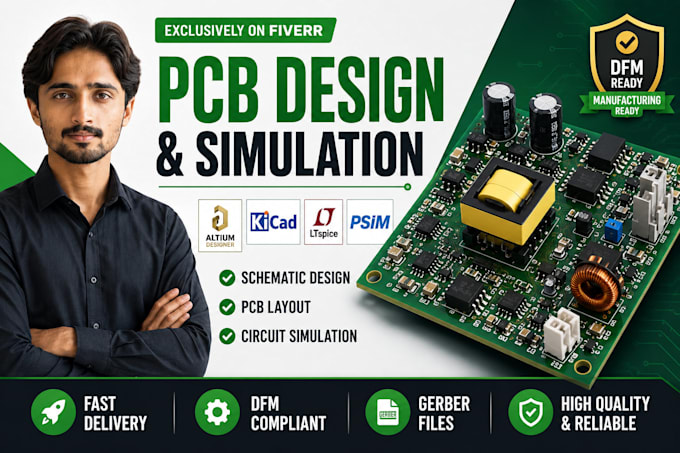 do pcb design, schematic capture and circuit simulation
