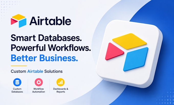 create airtable database, CRM, dashboard and automation