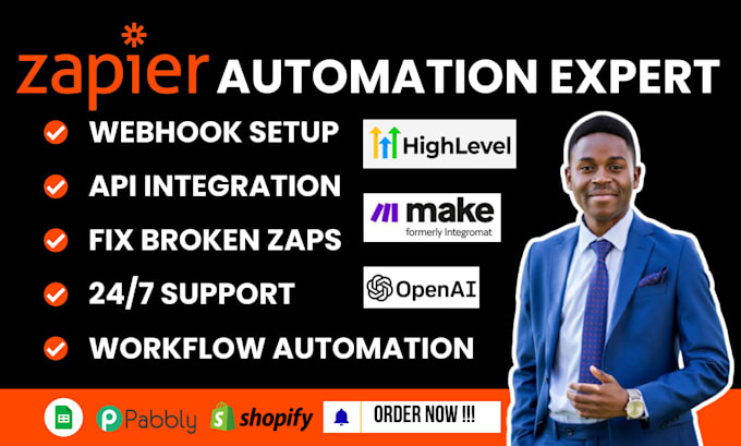 build zapier webhook integrations and zapier automation