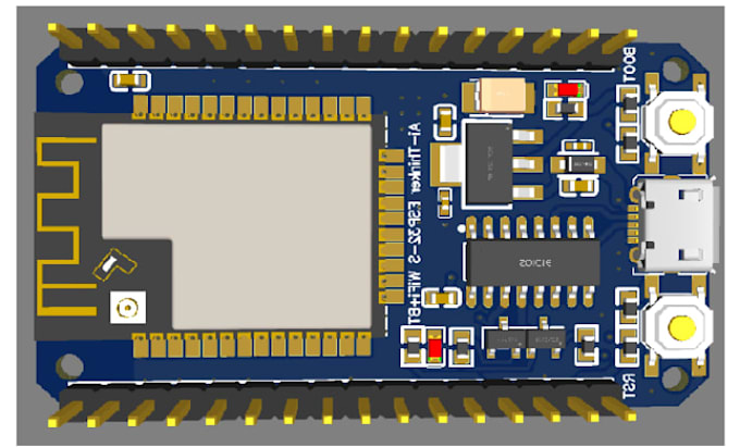 do esp32 pcb design, esp8266 iot pcb layout and gerber files for startups makers