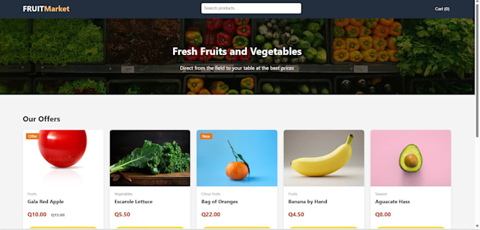 website development landing page